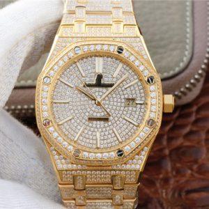 Audemars Piguet Royal Oak 15400.OR01 Diamonds Dial JF Replica - JF Replica