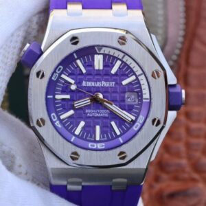 Audemars Piguet Royal Oak Offshore Diver 15710ST.OO.A077CA.01 Purple Dial JF Replica Watches - JF Replica