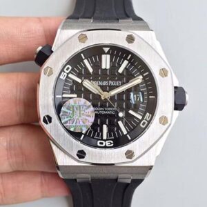Audemars Piguet Royal Oak Offshore Diver 15710ST.OO.A002CA.01 JF Factory V9 Black Dial JF Replica Watches - JF Replica