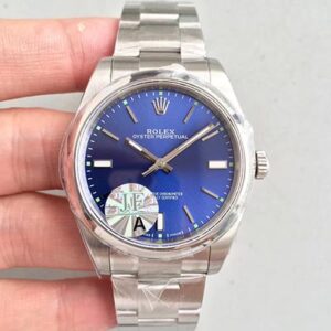 Rolex Oyster Perpetual 39 114300 JF Factory Blue Dial JF Replica Watches - JF Replica
