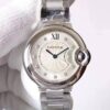 Ballon Bleu De Cartier WE9020 33mm V6 Factory White Dial JF Replica Watches - JF Replica