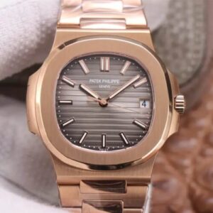 Patek Philippe Nautilus 5711/1R-001 PPF Factory V4 Rose Gold Brown Dial JF Replica Watches - JF Replica