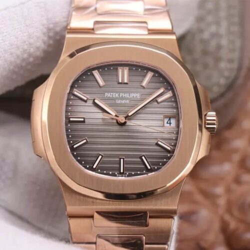 Patek Philippe Nautilus 5711/1R-001 PPF Factory V4 Rose Gold Brown Dial JF Replica Watches - JF Replica