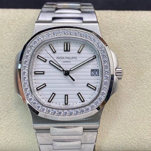 Patek Philippe Nautilus 5713/1G-010 PPF Factory V4 White Dial JF Replica Watches - JF Replica