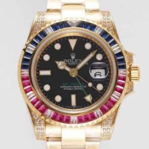 Rolex GMT Master II 116758 SAru-78208 ROF Factory Black Dial JF Replica Watches - JF Replica