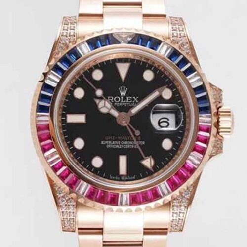 Rolex GMT Master II 116759 SAru ROF Factory Rose Gold JF Replica Watches - JF Replica