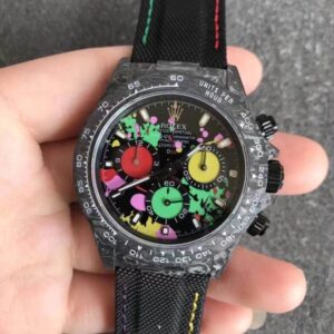 Rolex Daytona Cosmograph Carbon Fiber Diw Customized Version Noob Factory Color Dial JF Replica Watches - JF Replica