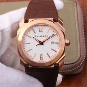 Bvlgari Octo 102119 BGOP38WGLD White Dial JF Replica Watches - JF Replica