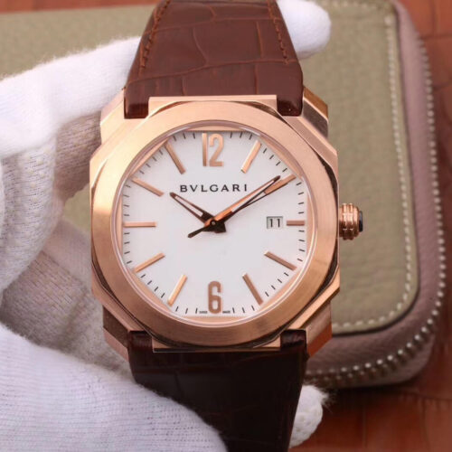 Bvlgari Octo 102119 BGOP38WGLD White Dial JF Replica Watches - JF Replica