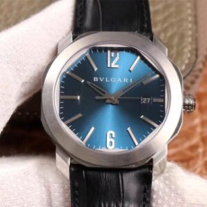 Bvlgari Octo 102429 BV Factory Light Blue Dial JF Replica Watches - JF Replica