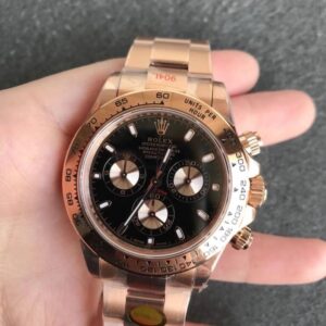 Rolex Daytona m116505-0008 Noob Factory Black Dial JF Replica Watches - JF Replica