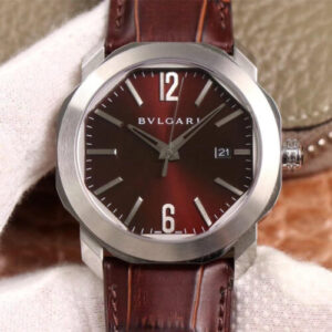 Bvlgari Octo 102705 BV Factory Reddish Brown Dial JF Replica Watches - JF Replica