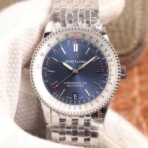 Breitling Navitimer Automatic 38 A17325211C1A1 KOR Factory Stainless Steel Strap Swiss SW200 JF Replica Watches - JF Replica