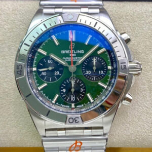 Breitling Chronomat AB01343A1L1A1 GF Factory Green Dial JF Replica Watches - JF Replica