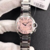 Ballon Bleu De Cartier 33MM W6920041 V6 Factory Pink Dial JF Replica Watches - JF Replica
