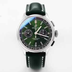 Breitling Premier B01 Chronograph AB0118A11L1X1 GF Factory V2 Green Strap JF Replica Watches - JF Replica