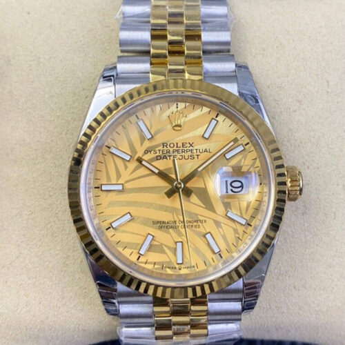 Rolex Datejust M126233-0037 EW Factory Yellow Gold Dial JF Replica Watches - JF Replica