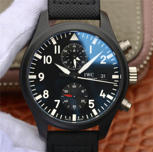 IWC Pilot TOP GUN IW389001 ZF Factory Ceramic Bezel JF Replica Watches - JF Replica
