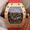 Richard Mille RM035 Americas KV Factory Red Rubber Strap JF Replica Watches - JF Replica