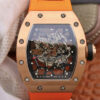 Richard Mille RM035 Americas KV Factory Orange Rubber Strap JF Replica Watches - JF Replica