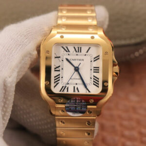 Cartier De Santos WSSA0010 BV Factory White Dial JF Replica Watches - JF Replica