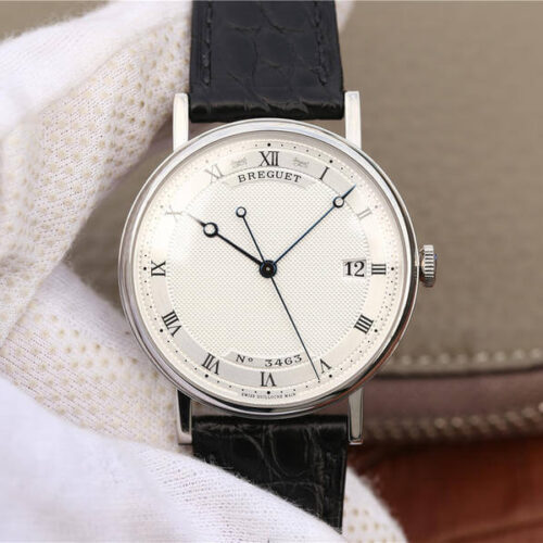 Breguet Classique 5177 MKS Factory Black Leather Strap JF Replica Watches - JF Replica