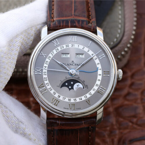 Blancpain Villeret 6654-1113-55B OM Factory V2 Leather Strap JF Replica Watches - JF Replica