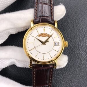 Patek Philippe Calatrava 5153R-001 ZF Factory White Dial Gold Case JF Replica Watches - JF Replica