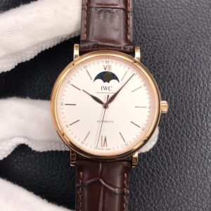 IWC Portofino Moon Phase IW459401 MKS Factory Brown Strap JF Replica Watches - JF Replica