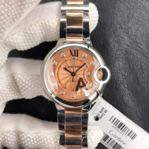 Ballon Bleu De Cartier 33MM V6 Factory Diamond-set Dial JF Replica Watches - JF Replica