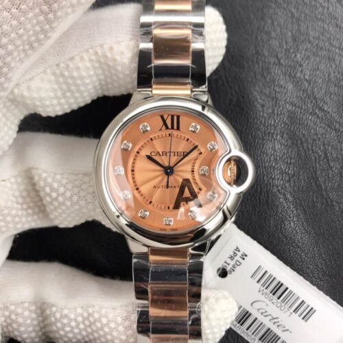 Ballon Bleu De Cartier 33MM V6 Factory Diamond-set Dial JF Replica Watches - JF Replica