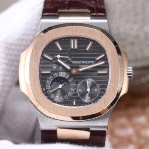 Patek Philippe Nautilus 5712GR-001 PF Factory Rose Gold JF Replica Watches - JF Replica