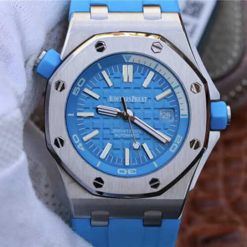 Audemars Piguet Royal Oak Offshore Diver 15710ST.OO.A032CA.01 JF Factory Blue Strap JF Replica Watches - JF Replica