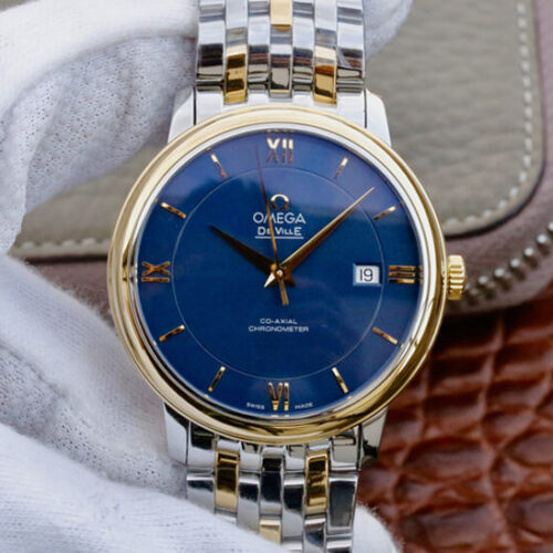 Omega De Ville 424.20.37.20.03.001 TW Factory Blue Dial JF Replica Watches - JF Replica