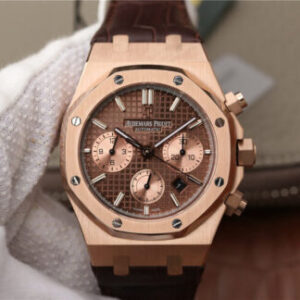 Audemars Piguet Royal Oak Chronograph 26331OR.OO.D821CR.01 OM Factory Brown Strap JF Replica Watches - JF Replica