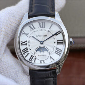 Drive De Cartier Moonphase WSNM0008 Black Leather Strap JF Replica Watches - JF Replica