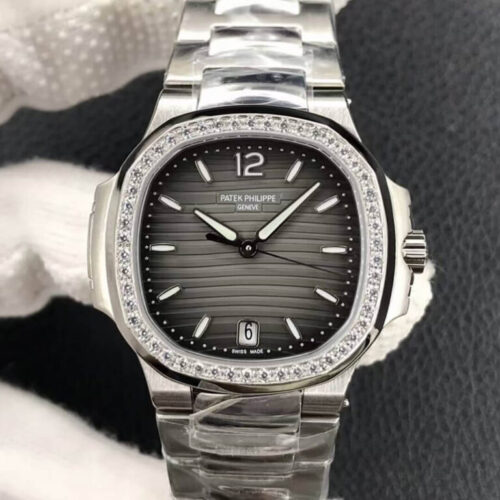Patek Philippe Nautilus Ladies 7118-1200A-011 PF Factory Stainless Steel Strap JF Replica Watches - JF Replica