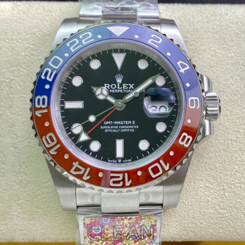 Rolex GMT Master II M126710BLRO-0002 Clean Factory Stainless Steel Strap JF Replica Watches - JF Replica