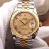 Rolex Datejust 126233 EW Factory Gold Dial Stainless Steel Strap JF Replica Watches - JF Replica