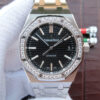 Audemars Piguet Royal Oak 15400/15450 Couple Watch JF Factory Black Dial JF Replica Watches - JF Replica