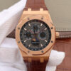 Audemars Piguet Royal Oak Perpetual Calendar 26574 JF Factory Brown Strap JF Replica Watches - JF Replica