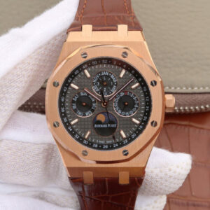 Audemars Piguet Royal Oak Perpetual Calendar 26574 JF Factory Brown Strap JF Replica Watches - JF Replica