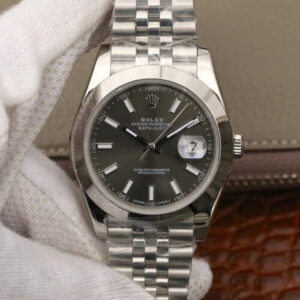 Rolex Datejust M126300-0008 EW Factory Stainless Steel Grey Dial JF Replica Watches - JF Replica