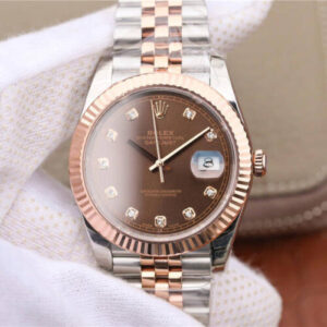 Rolex Datejust M126331-0004 EW Factory Brown Diamond Dial JF Replica Watches - JF Replica