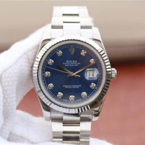 Rolex Datejust M126334-0015 EW Factory Blue Diamond Dial JF Replica Watches - JF Replica