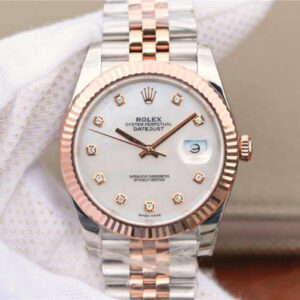 Rolex Datejust M126331-0014 EW Factory Rose Gold Diamond-set Dial JF Replica Watches - JF Replica
