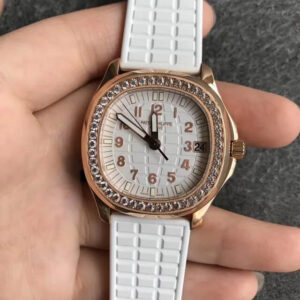 Patek Philippe Aquanaut 5068R-010 PPF Factory White Rubber Strap JF Replica Watches - JF Replica