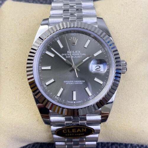 Rolex Datejust M126334-0014 Clean Factory Grey 904L Stainless Steel JF Replica Watches - JF Replica