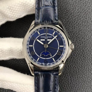 Vacheron Constantin FiftySix Day-Date 4000E/000A-B548 ZF Factory Blue Leather Strap JF Replica Watches - JF Replica