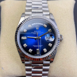 Rolex Day Date M128239-0023 EW Factory Blue Diamond Dial JF Replica Watches - JF Replica